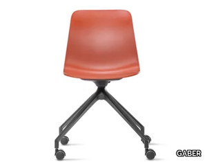 UNIK UR - Technopolymer chair with castors _ GABER