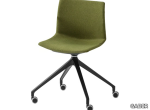 KANVAS 2 UR FRONT/FULL - Trestle-based upholstered office chair _ GABER