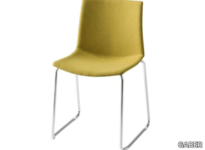 KANVAS ST FRONT - Sled base upholstered chair _ GABER