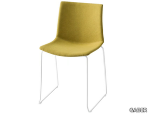 KANVAS S FRONT - Sled base upholstered chair _ GABER