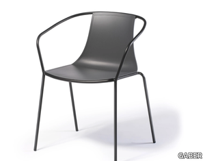 KASIA B - Stackable technopolymer chair with armrests _ GABER