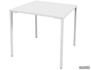 SIMPLY - Stackable square metal table _ GABER