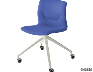 SLOT UR - Swivel trestle-based upholstered office chair _ GABER