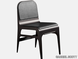 BARDOT - Steel chair with footrest _ GABRIEL SCOTT