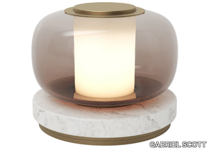 LUNA A - Blown glass table lamp with dimmer _ GABRIEL SCOTT