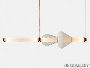 LUNA KALEIDO 1 - LED blown glass pendant lamp _ GABRIEL SCOTT