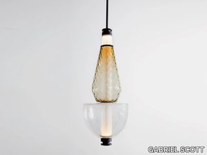 LUNA KALEIDO - LED blown glass pendant lamp _ GABRIEL SCOTT