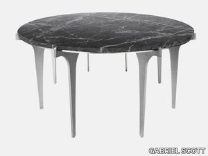 PRONG - Round marble coffee table for living room _ GABRIEL SCOTT