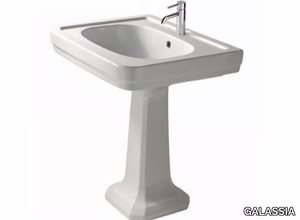 ETHOS 71 - Pedestal ceramic washbasin _ GALASSIA