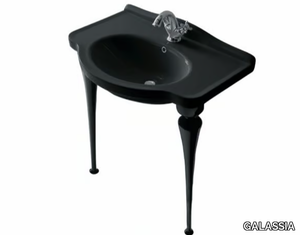 ETHOS 75 - Console ceramic washbasin _ GALASSIA