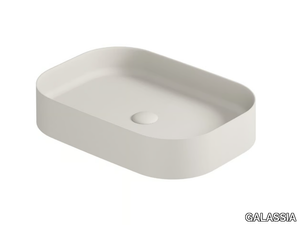 SMART B 7402 - Countertop rectangular ceramic washbasin _ GALASSIA