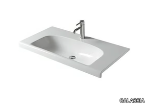 DREAM - 91 CM - Rectangular ceramic washbasin _ GALASSIA