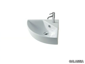 EDEN - Corner ceramic washbasin _ GALASSIA