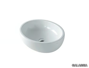 EL2 62 - Countertop oval ceramic washbasin _ GALASSIA