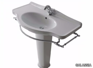 ETHOS 95 - Ceramic washbasin with towel rail _ GALASSIA