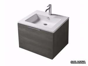 EDEN - 7240 - Contemporary style single wall-mounted vanity unit with drawers _ GALASSIA