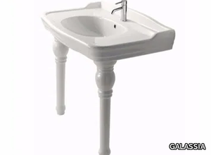 ETHOS 101 - Console ceramic washbasin _ GALASSIA