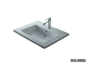 MEG11 2030 - Inset rectangular ceramic washbasin _ GALASSIA