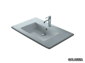 MEG11 2032 - Inset rectangular ceramic washbasin _ GALASSIA