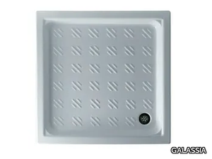 AIRONE - Built-in square shower tray _ GALASSIA