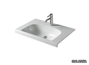 DREAM 7303 - Rectangular ceramic washbasin _ GALASSIA