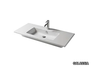 EDEN - 101 CM - Rectangular ceramic washbasin _ GALASSIA