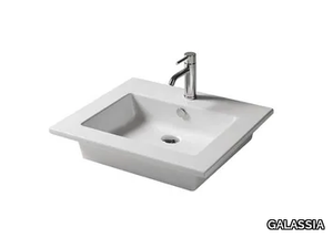 EDEN - 61 CM - Rectangular ceramic washbasin _ GALASSIA