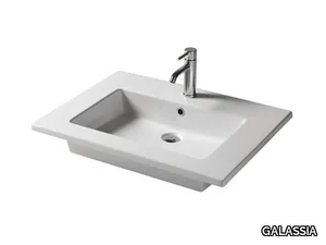 EDEN - 71 CM - Rectangular ceramic washbasin _ GALASSIA