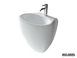 ERGO - 55 CM - Wall-mounted ceramic washbasin _ GALASSIA