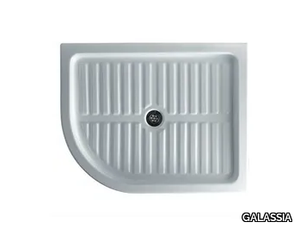 LUNA DX - Built-in anti-slip shower tray _ GALASSIA