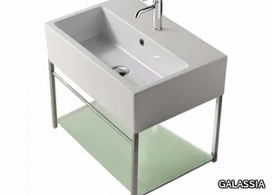 PLUS DESIGN 59 X 39 - Wall-mounted chromed brass vanity unit _ GALASSIA