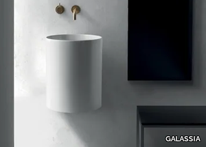 CORE - Wall-mounted ceramic washbasin _ GALASSIA