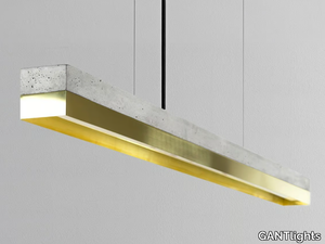 [C1] BRASS - Dimmable LED pendant light (L 122cm) _ GANTlights