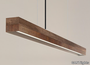 [C1w] CORTEN STEEL - Corten™ and walnut pendant lamp _ GANTlights
