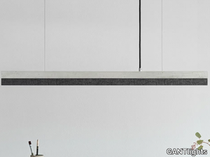 [C2] BURNED WOOD - Cement and wood pendant lamp _ GANTlights