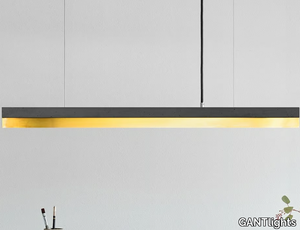 [C2] DARK BRASS - Dimmable LED pendant light (L 92cm) _ GANTlights