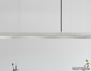 [C2] STAINLESS STEEL - Dimmable LED pendant light (L 92cm) _ GANTlights
