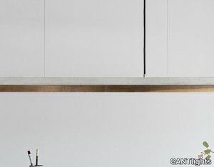 [C2] WALNUT - Dimmable LED Pendant Light (L 92cm) _ GANTlights