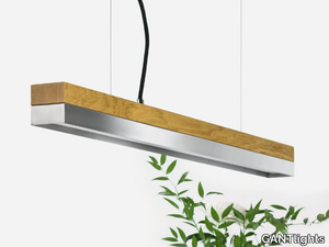 [C2o] STAINLESS STEEL - Dimmable LED pendant light (L 92cm) _ GANTlights