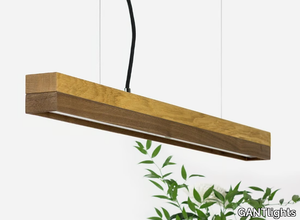 [C2o] WALNUT - Dimmable LED pendant light (L 92cm) _ GANTlights