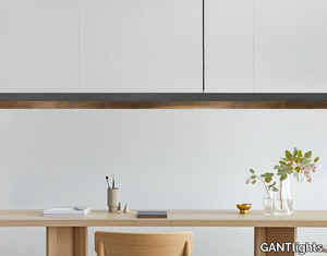 [C3] DARK WALNUT - Dimmable LED Pendant Light (L 182cm) _ GANTlights