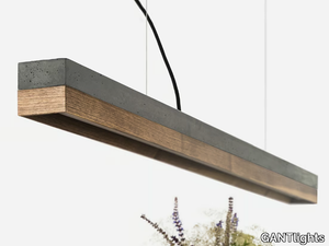 ​​[C1] ​DARK ​WALNUT - Dimmable LED pendant light (L 122cm) _ GANTlights