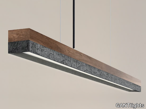 [C1w] BURNED WOOD - Walnut and burned wood pendant lamp _ GANTlights