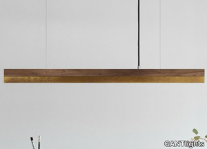 [C2w] OXIDISED BRASS - LED dimmable walnut pendant lamp _ GANTlights