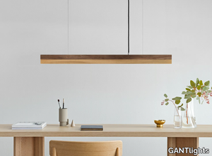 [C2w] OAK - Oak and walnut pendant lamp _ GANTlights