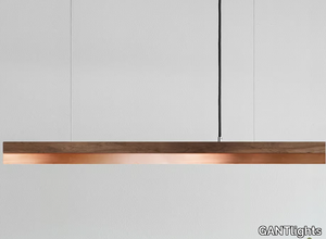 [C2w] COPPER - Copper and walnut pendant lamp _ GANTlights