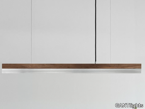 [C2w] STAINLESS STEEL - Stainless steel and walnut pendant lamp _ GANTlights