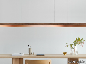 [C3w] COPPER - Copper and walnut pendant lamp _ GANTlights