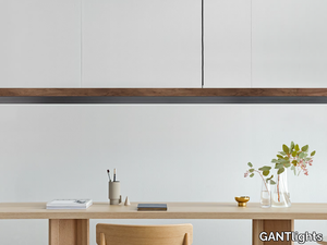 [C3w] GUNMETAL - LED dimmable walnut pendant lamp _ GANTlights