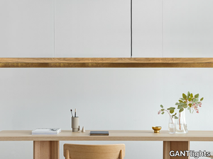 [C3o] OXIDISED BRASS - LED dimmable oak pendant lamp _ GANTlights